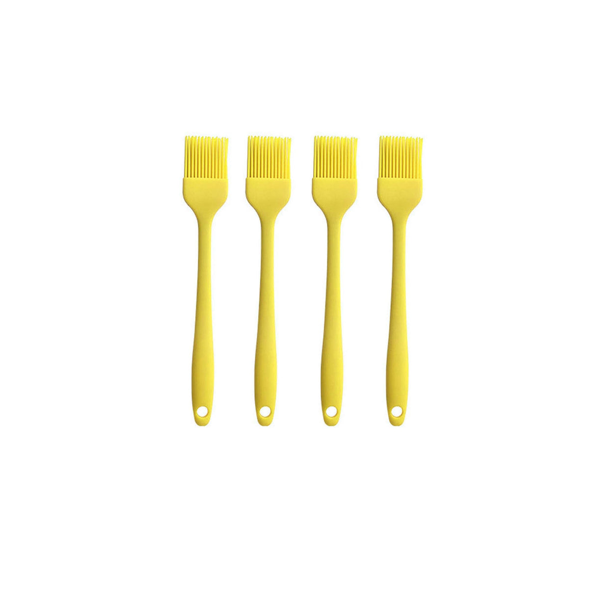 Silicone Oil brush, for BBQ Kitchen Cooking Baking and Grilling (4 PCS,green)