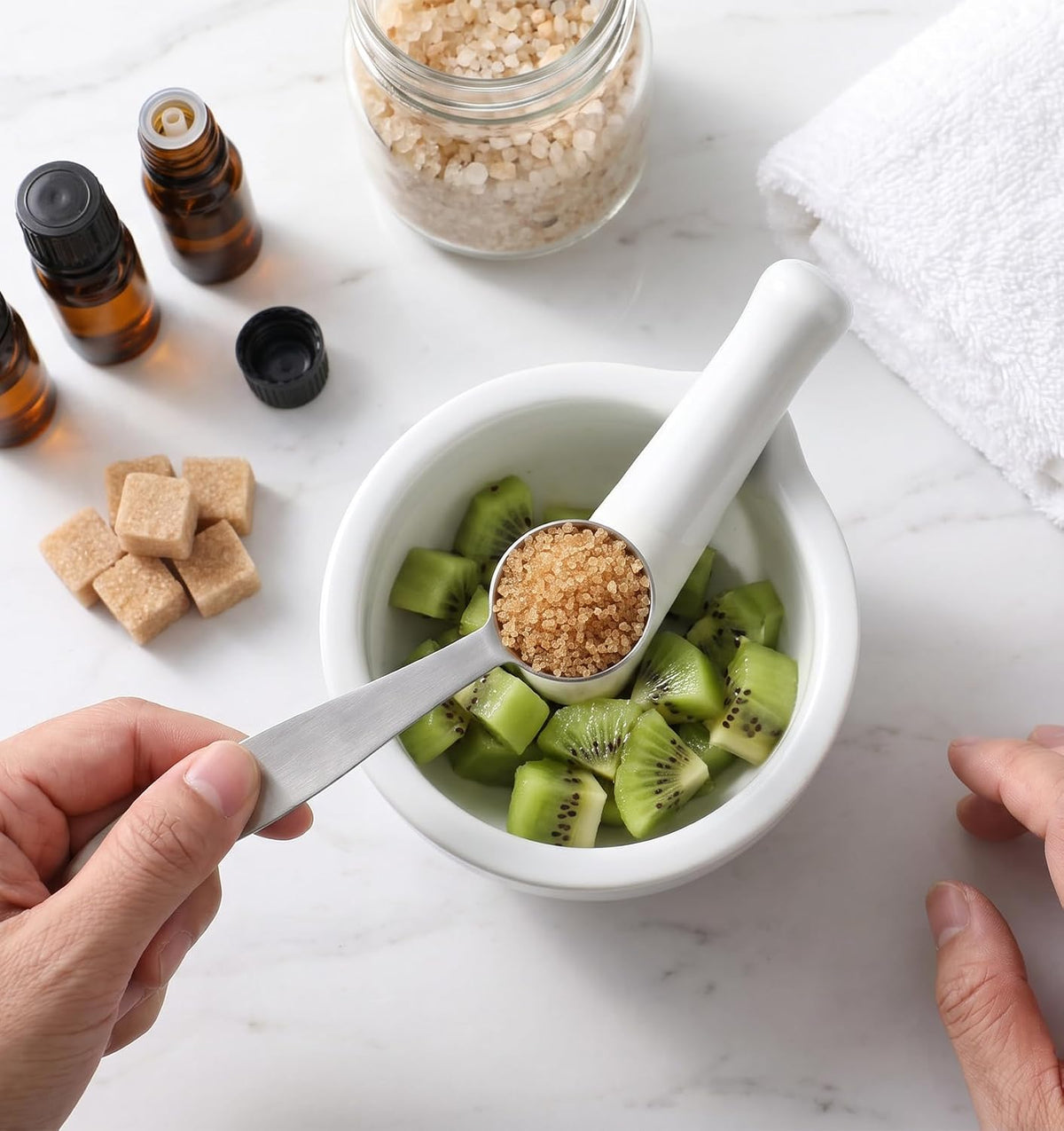 4 PCS Stainless Steel Measuring Spoons Set, Stackable for Baking