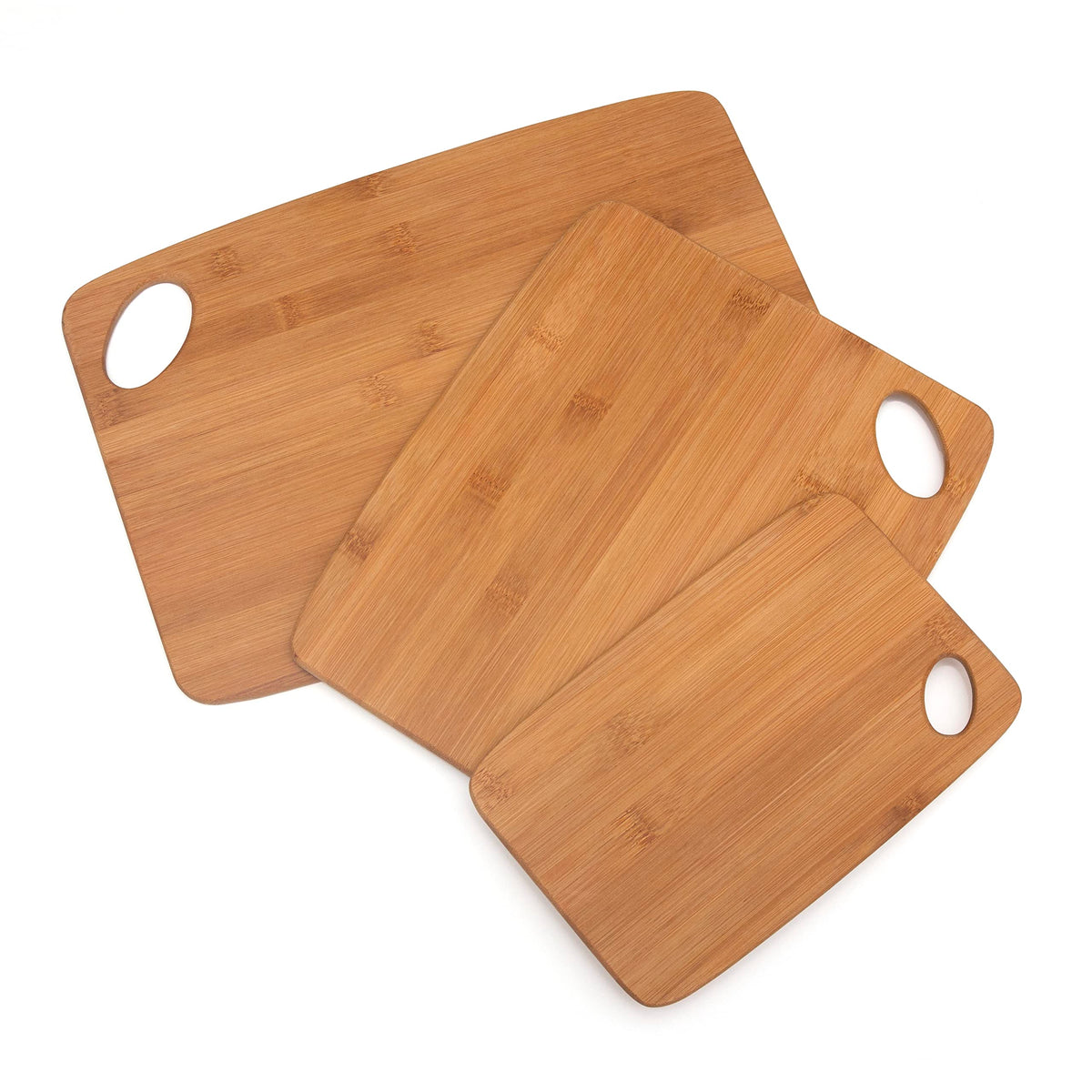 Lipper International 849 Bamboo Thin Cutting Board Set, Two 6 by 8-Inch Boards
