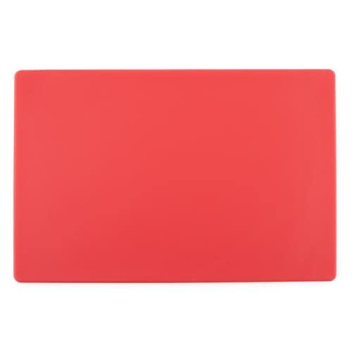 Winco 6" x 10" White Heavy-Duty Plastic Cutting Board