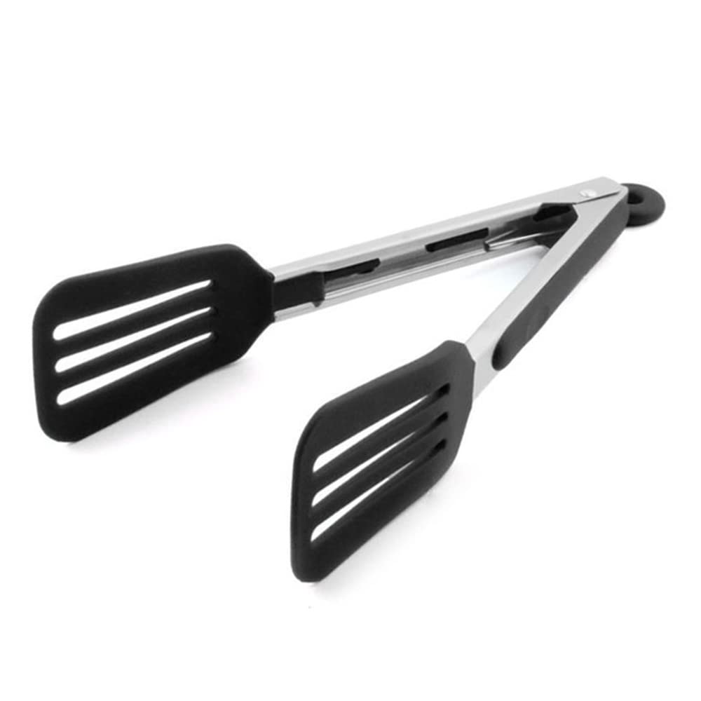 Cooking Tongs 9" and 12" Stainless Steel Kitchen Silicone Serving Tongs