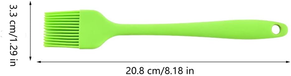 Silicone Oil brush, for BBQ Kitchen Cooking Baking and Grilling (4 PCS,green)