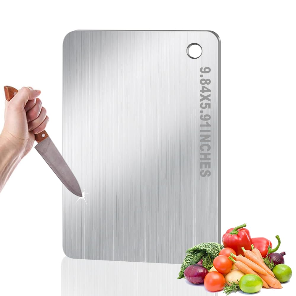 Titanium Cutting Board for Kitchen, Metal Non Stick Chopping Board