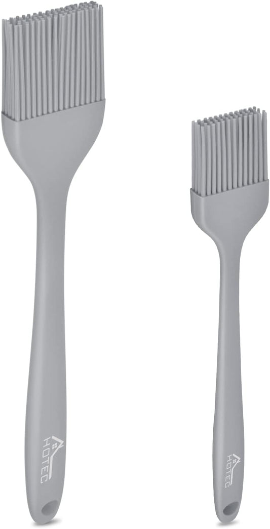 HOTEC Silicone Basting &Pastry Brushes, Grey 2