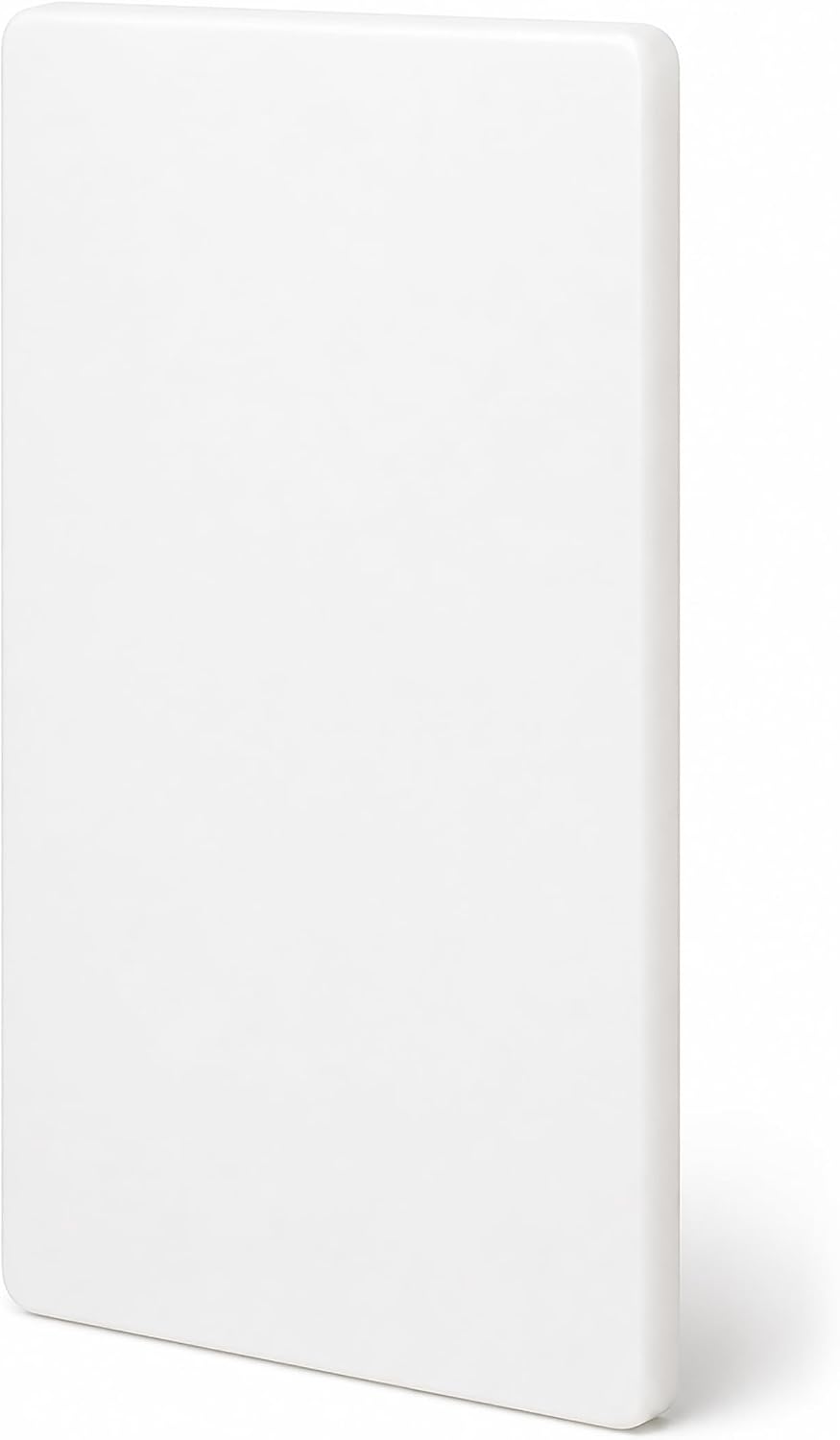 Winco 6" x 10" White Heavy-Duty Plastic Cutting Board