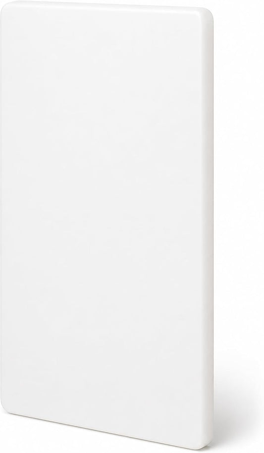 Winco 6" x 10" White Heavy-Duty Plastic Cutting Board