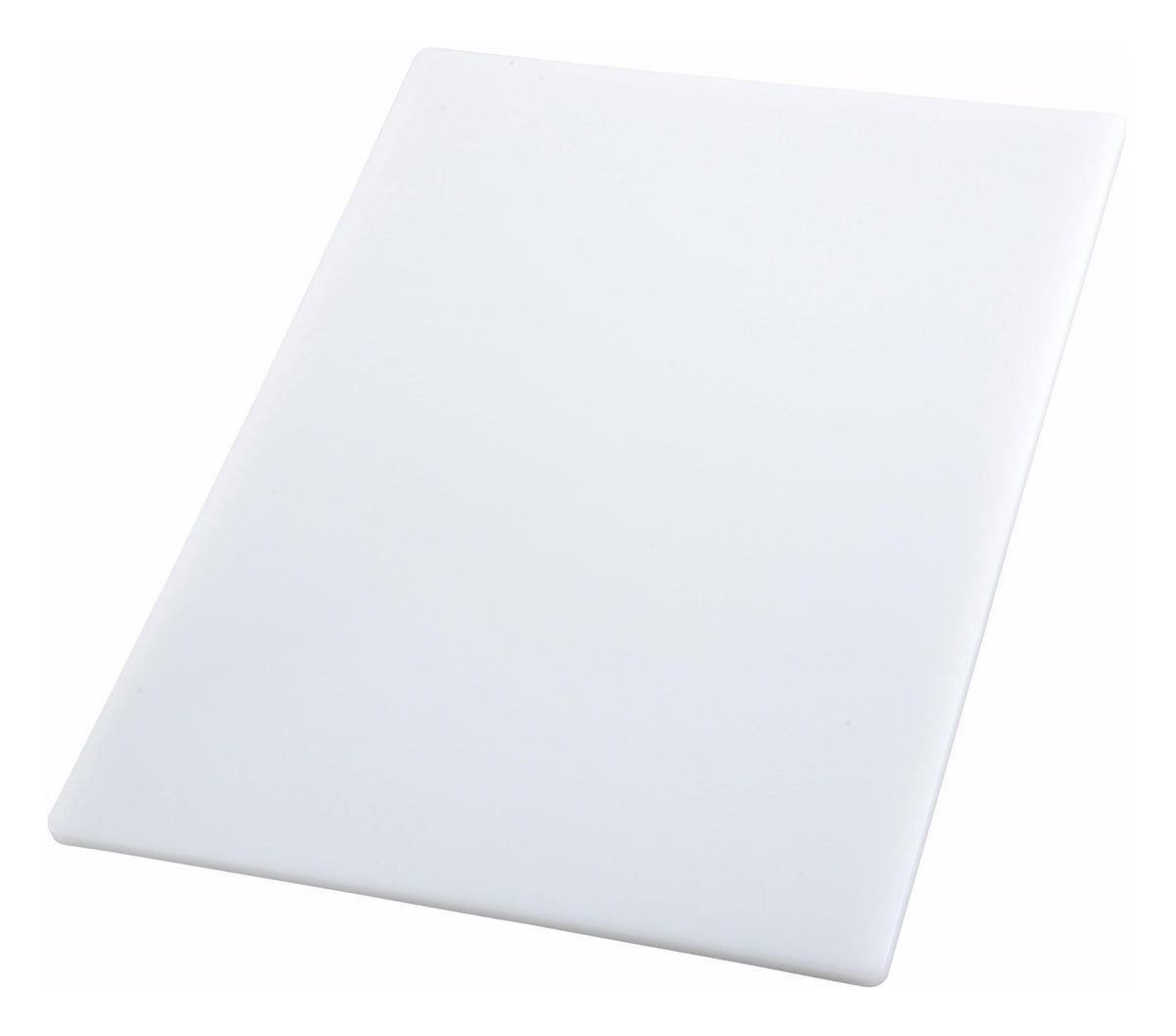 Winco 6" x 10" White Heavy-Duty Plastic Cutting Board