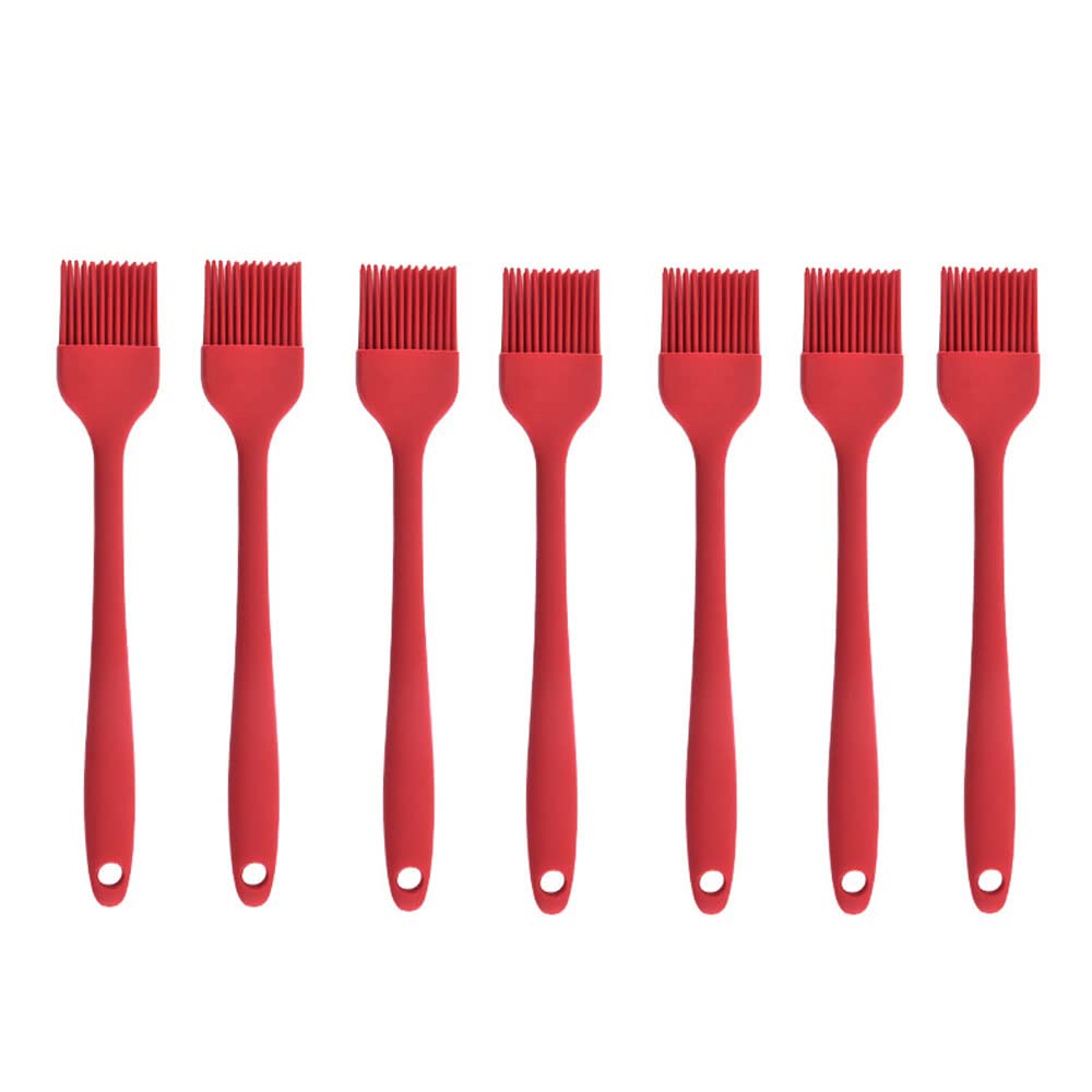 Silicone brush, Oil Brush for BBQ Kitchen Cooking Baking and Grilling(3 PCS,Pink)