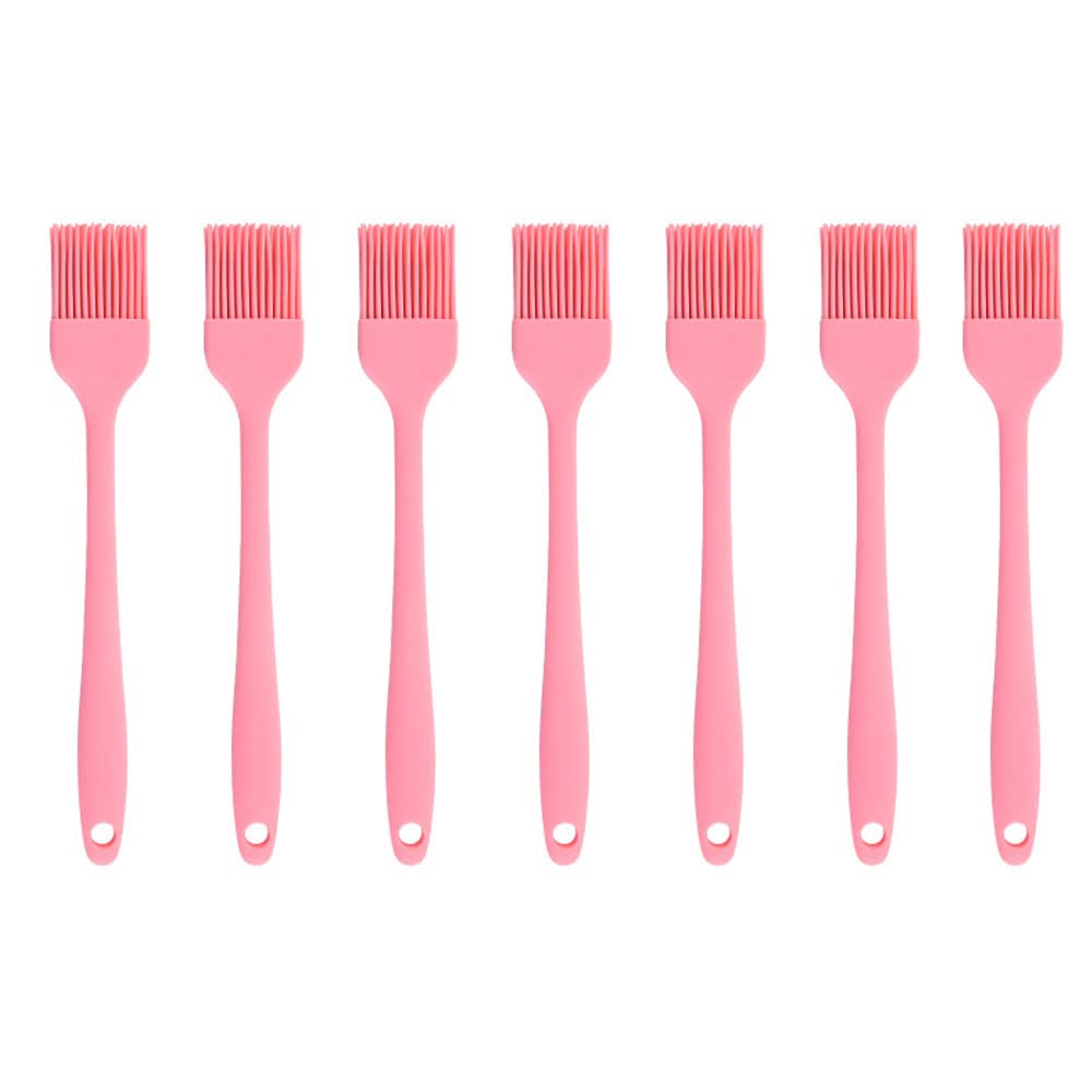 Silicone brush, Oil Brush for BBQ Kitchen Cooking Baking and Grilling(3 PCS,Pink)
