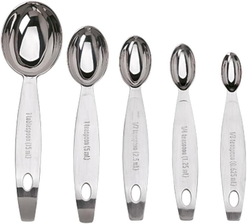 Cuisipro Stainless Steel Measuring Spoon Set Silver, Standard