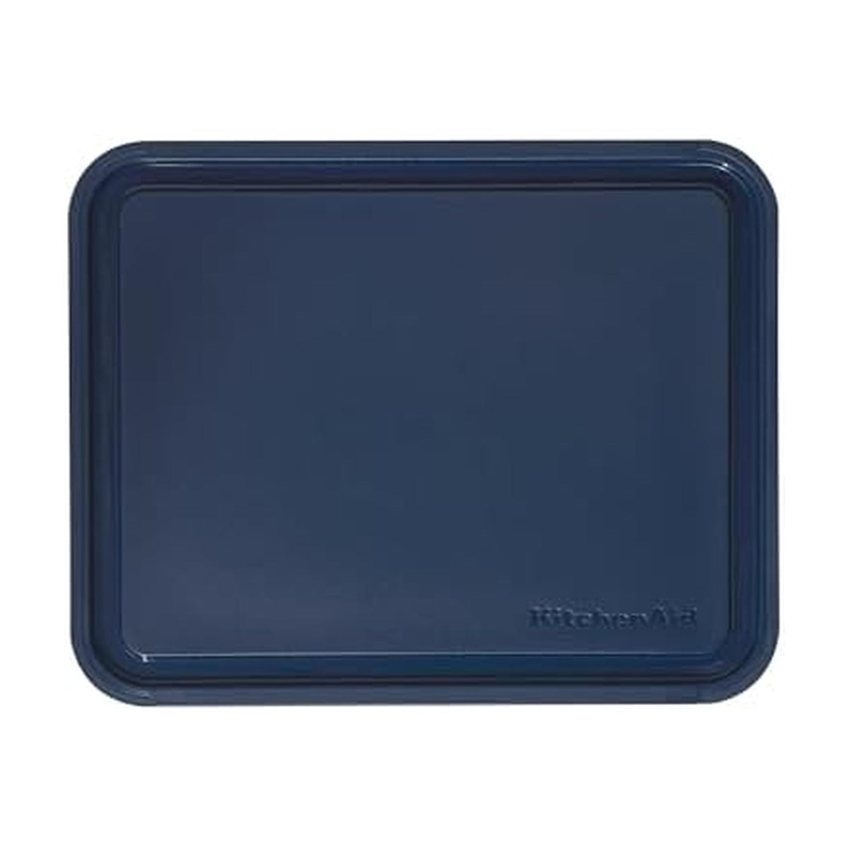KitchenAid Classic Cutting Board with Perimeter Trench and Non Slip Edges, Dishwasher Safe, 11 inch x 14 inch, White and Gray
