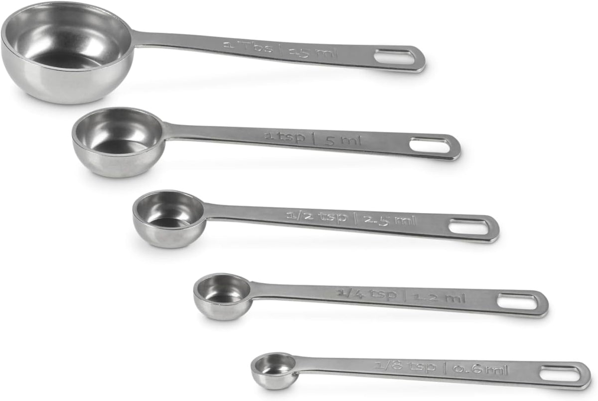 Le Creuset Stainless Steel Measuring Spoons, Set of 5