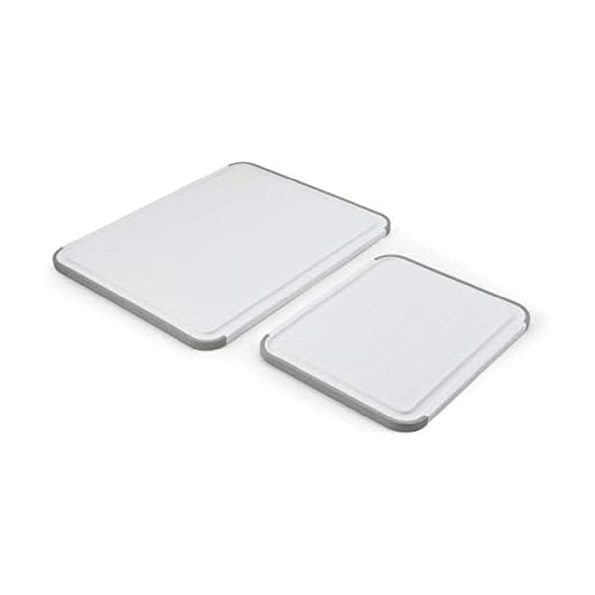 KitchenAid Classic Cutting Board with Perimeter Trench and Non Slip Edges, Dishwasher Safe, 11 inch x 14 inch, White and Gray