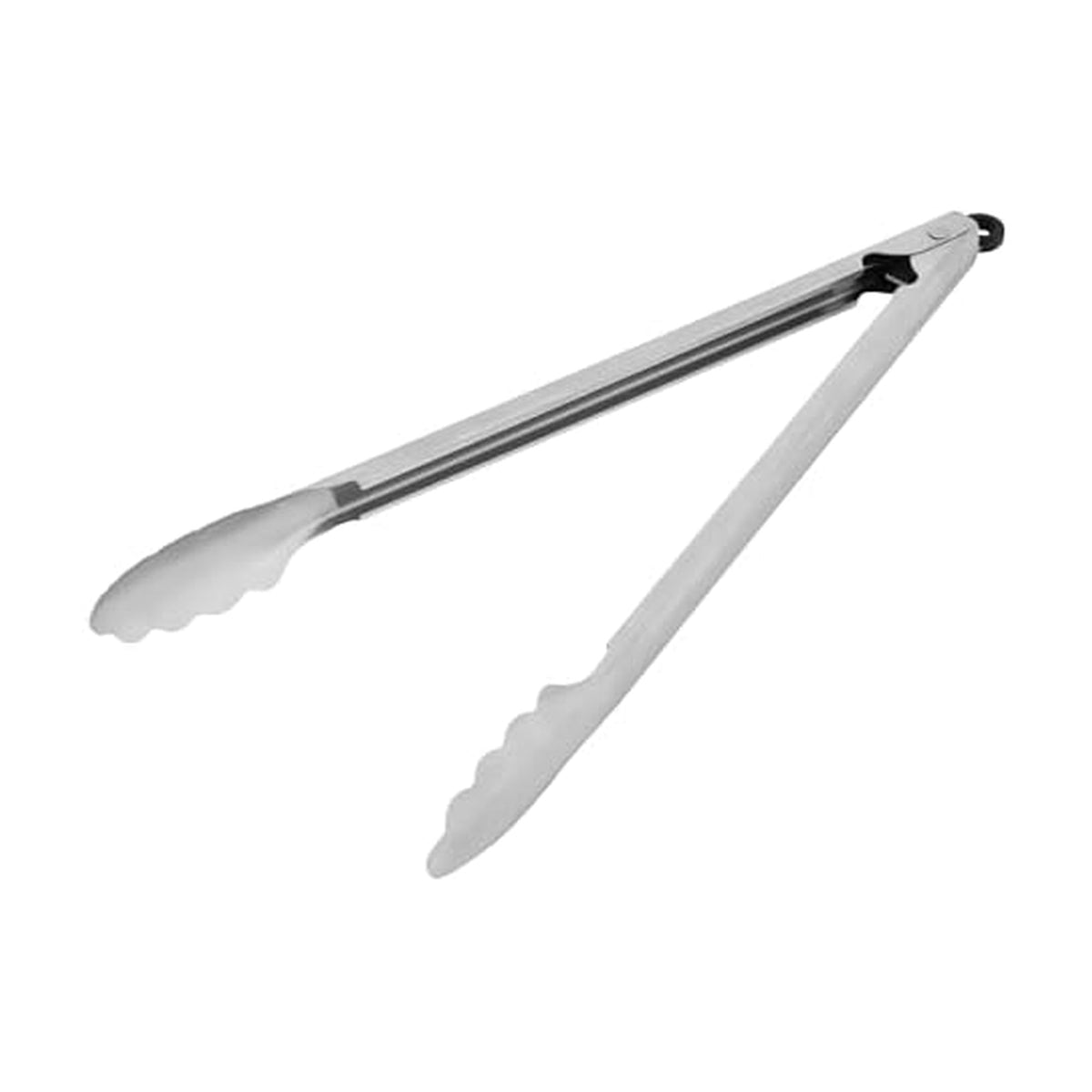KitchenAid Gourmet Stainless Steel Serving Tongs with Hang Hook and Secure Closing Lock, 9 Inch, Stainless Steel