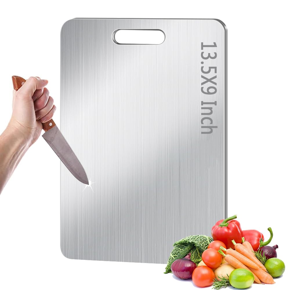 Titanium Cutting Board for Kitchen, Metal Non Stick Chopping Board