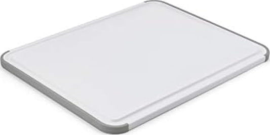 KitchenAid Classic Cutting Board with Perimeter Trench and Non Slip Edges, Dishwasher Safe, 11 inch x 14 inch, White and Gray