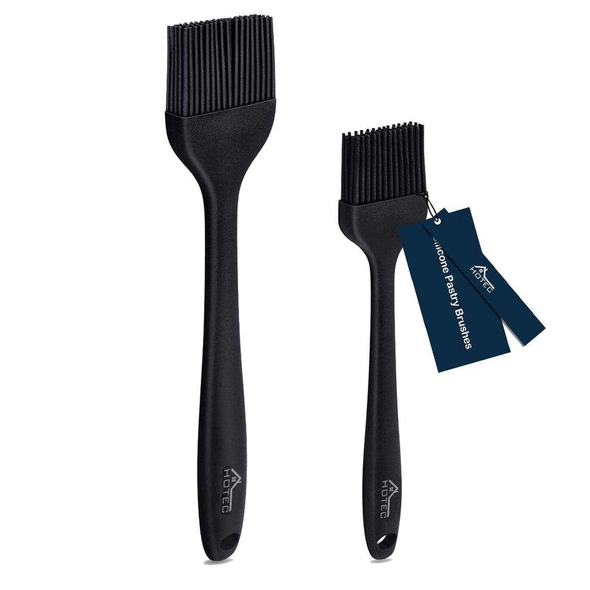 HOTEC Silicone Basting &Pastry Brushes BPA Free, Classic Blue 2