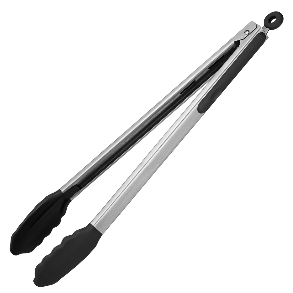 U-Taste Kitchen Tong for Cooking, 600ºF Heat-Resistant Silicone, 9in/Black