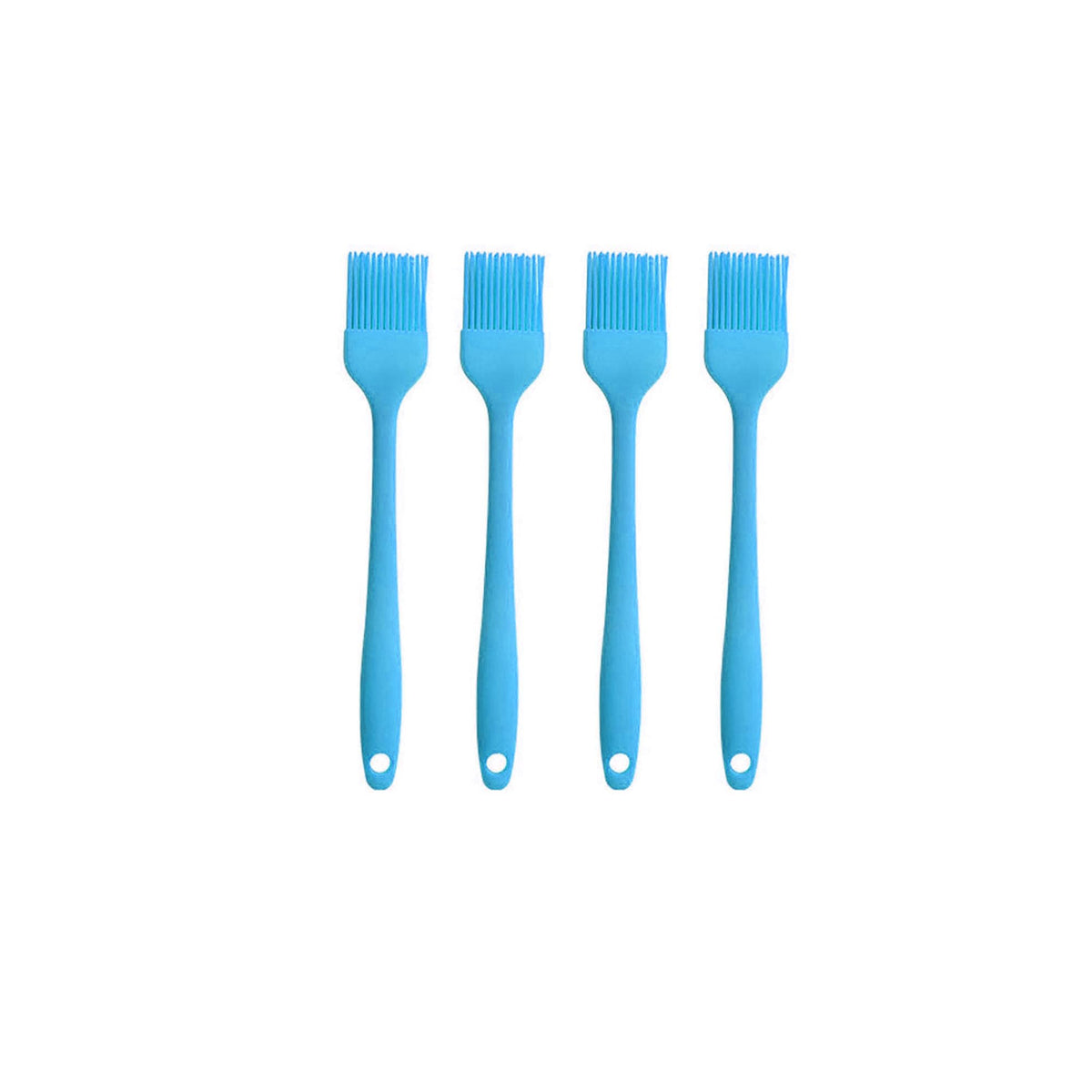 Silicone Oil brush, for BBQ Kitchen Cooking Baking and Grilling (4 PCS,green)