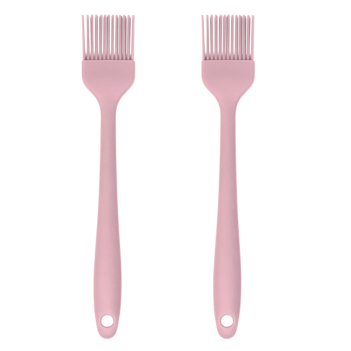 JS Gourmet Silicone Small Basting and Pastry Brush - Pastel Green - 2-Pack