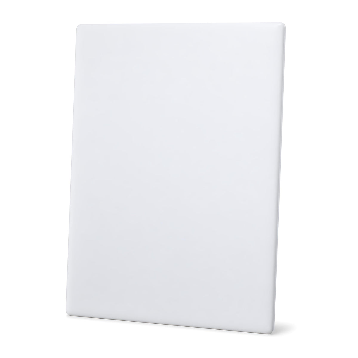 Winco 6" x 10" White Heavy-Duty Plastic Cutting Board