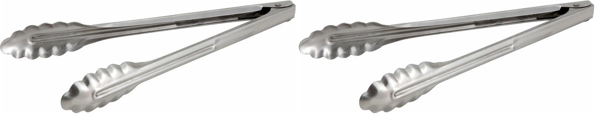 Winco Coiled Spring Heavyweight Stainless Steel Utility Tong, 7-Inch
