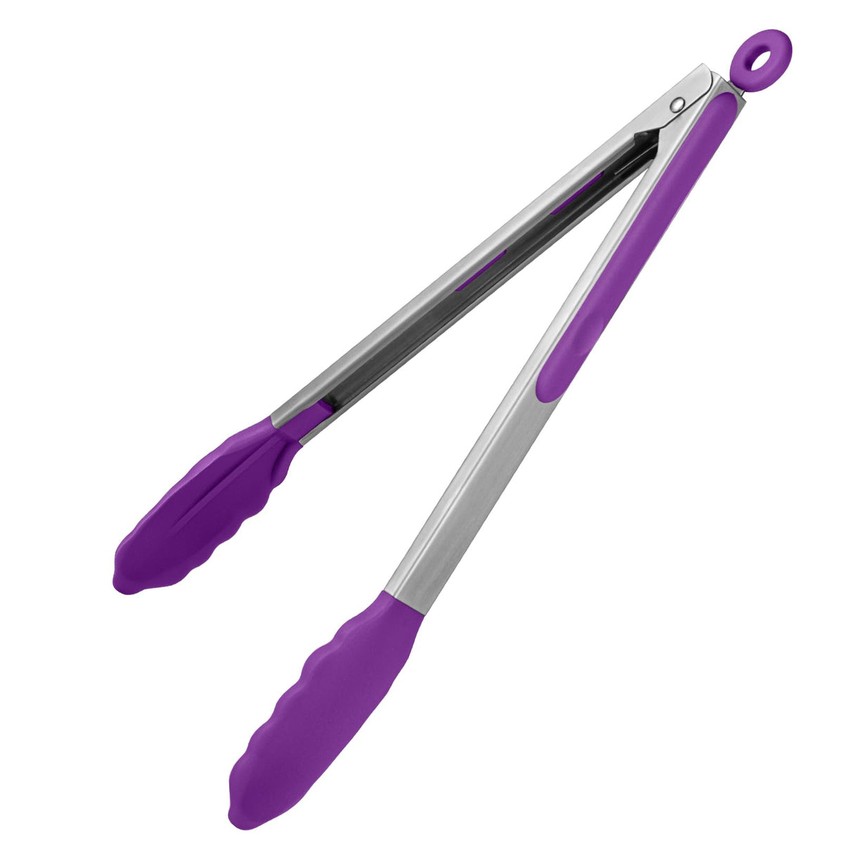 U-Taste Kitchen Tong for Cooking, 600ºF Heat-Resistant Silicone, 9in/Black
