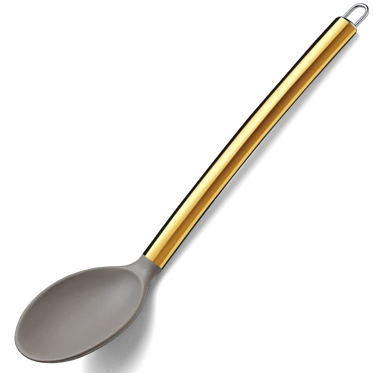 Gold Basting Brush, Berglander Non-stick Silicone Kitchen Brush For Cooking With Titanium Gold Plating Handle, Barbeque Brush, Pastry Brush, BBQ Brush, Dishwasher Safe, Easy to Clean
