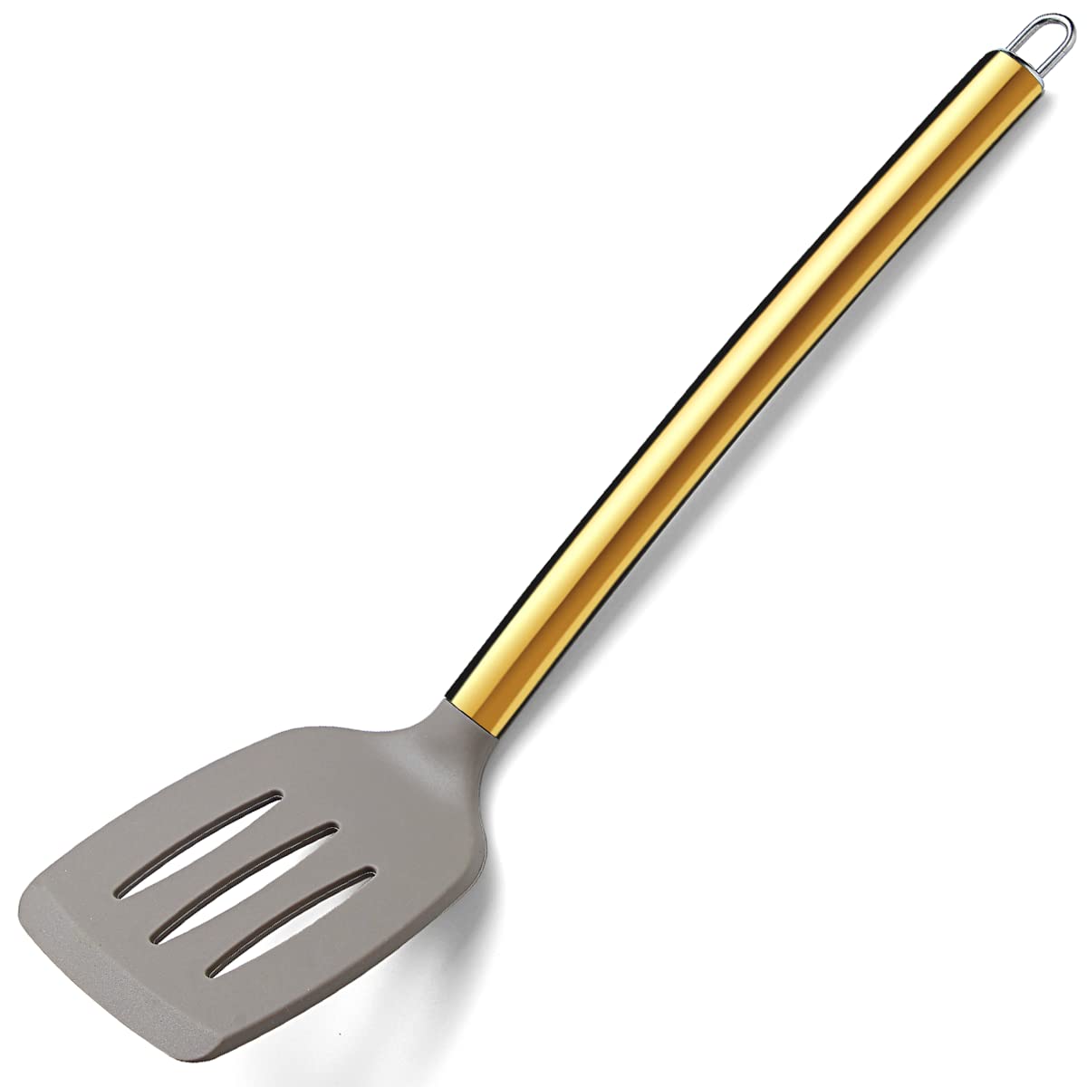 Gold Basting Brush, Berglander Non-stick Silicone Kitchen Brush For Cooking With Titanium Gold Plating Handle, Barbeque Brush, Pastry Brush, BBQ Brush, Dishwasher Safe, Easy to Clean