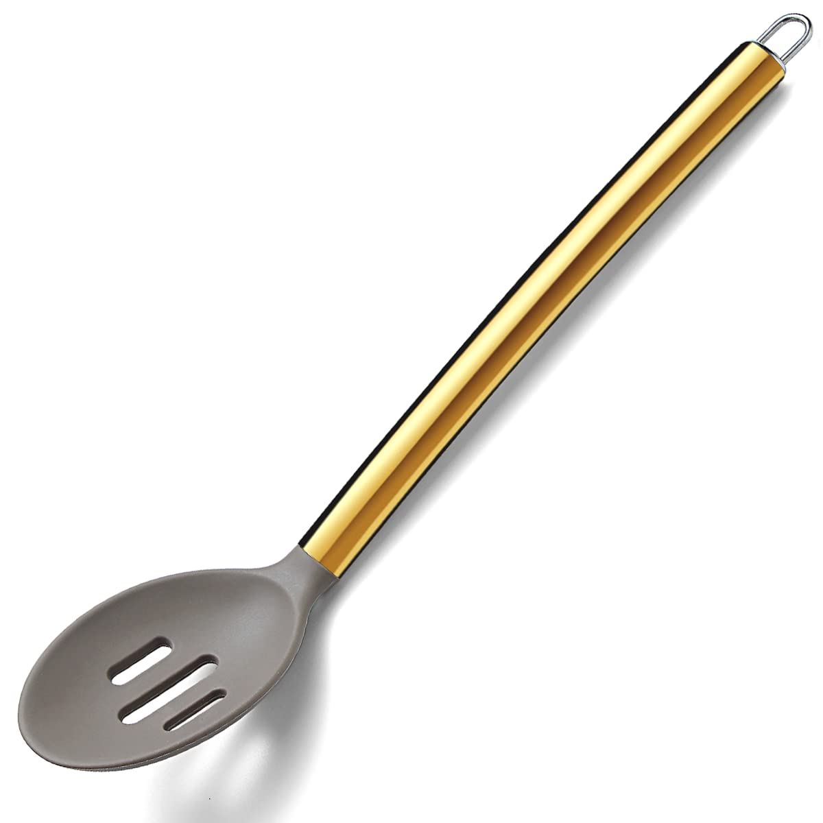 Gold Basting Brush, Berglander Non-stick Silicone Kitchen Brush For Cooking With Titanium Gold Plating Handle, Barbeque Brush, Pastry Brush, BBQ Brush, Dishwasher Safe, Easy to Clean