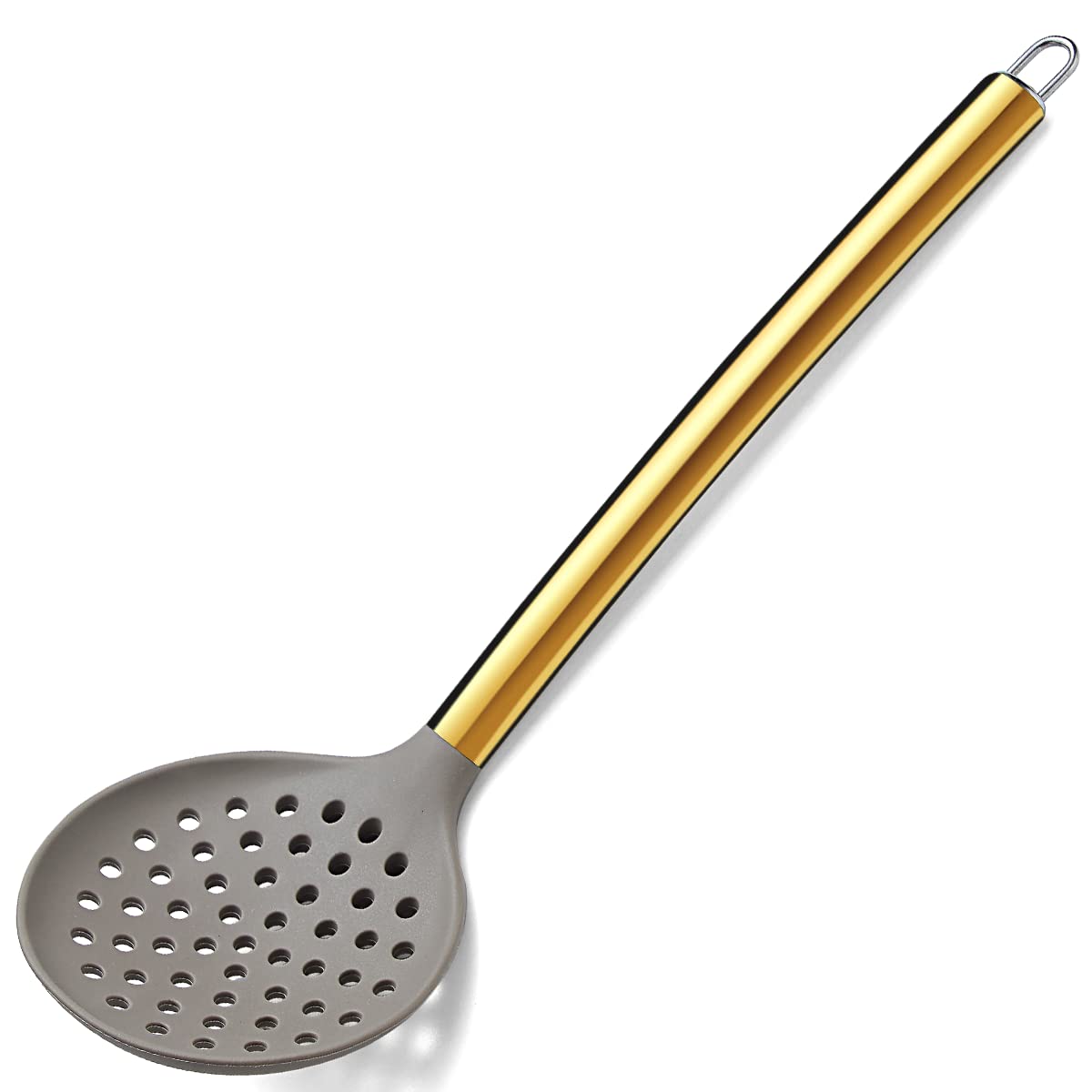 Gold Basting Brush, Berglander Non-stick Silicone Kitchen Brush For Cooking With Titanium Gold Plating Handle, Barbeque Brush, Pastry Brush, BBQ Brush, Dishwasher Safe, Easy to Clean
