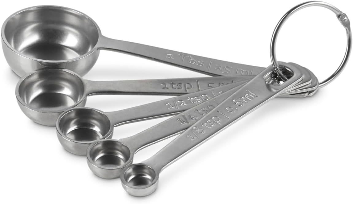 Le Creuset Stainless Steel Measuring Spoons, Set of 5