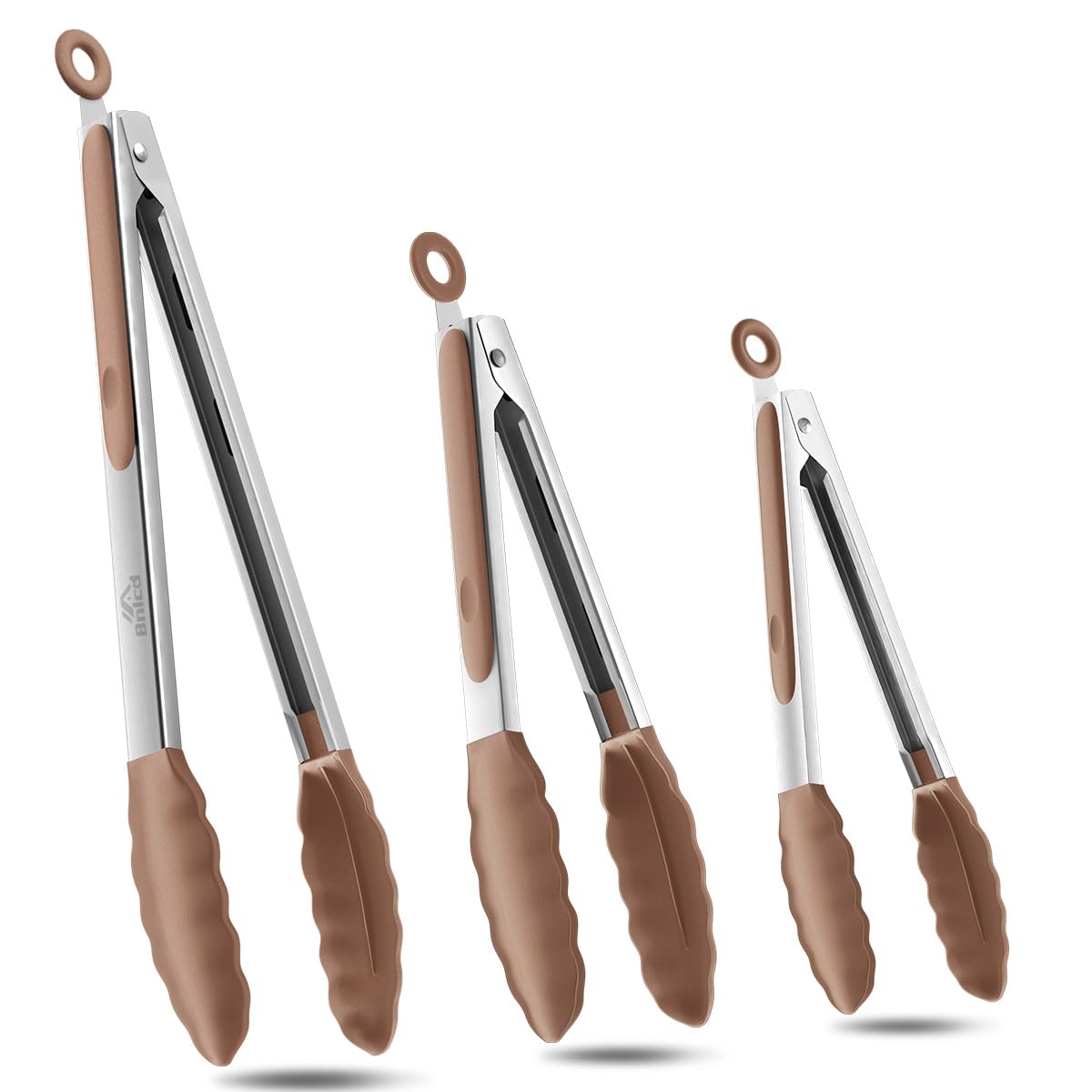 Good Grip Cooking Tongs with Silicone Tips, Set of 3-7" 9" and 12"
