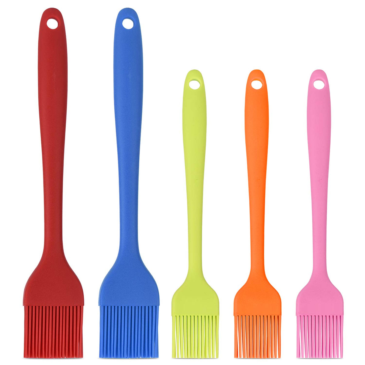 Hhyn Silicone Basting Pastry Brush Set 4 Pack, Multicolor