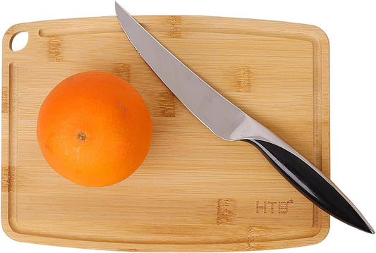 HTB Bamboo Cutting Board for Kitchen Wooden Chopping Board, Mini 1PCS