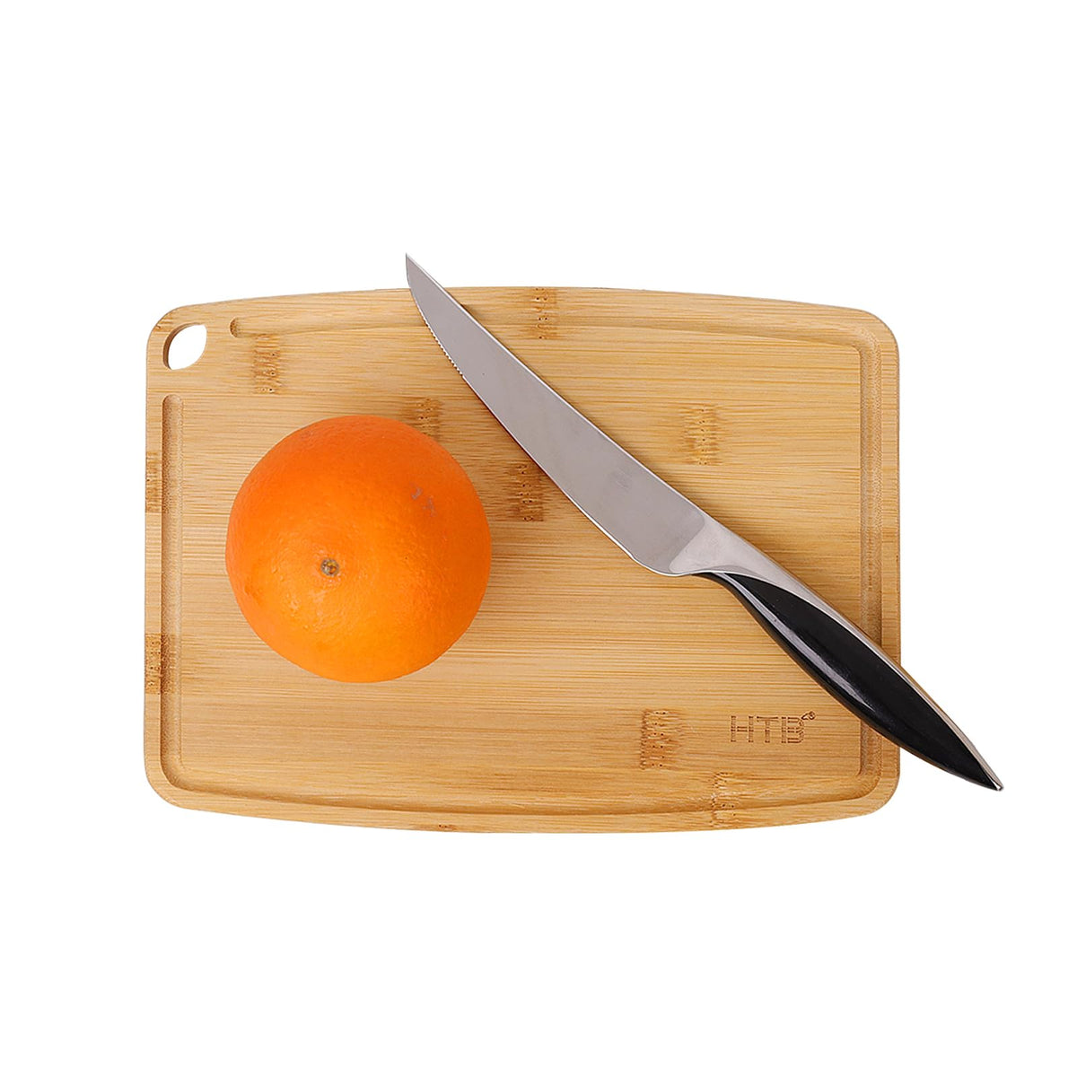 HTB Bamboo Cutting Board for Kitchen Wooden Chopping Board, Mini 1PCS