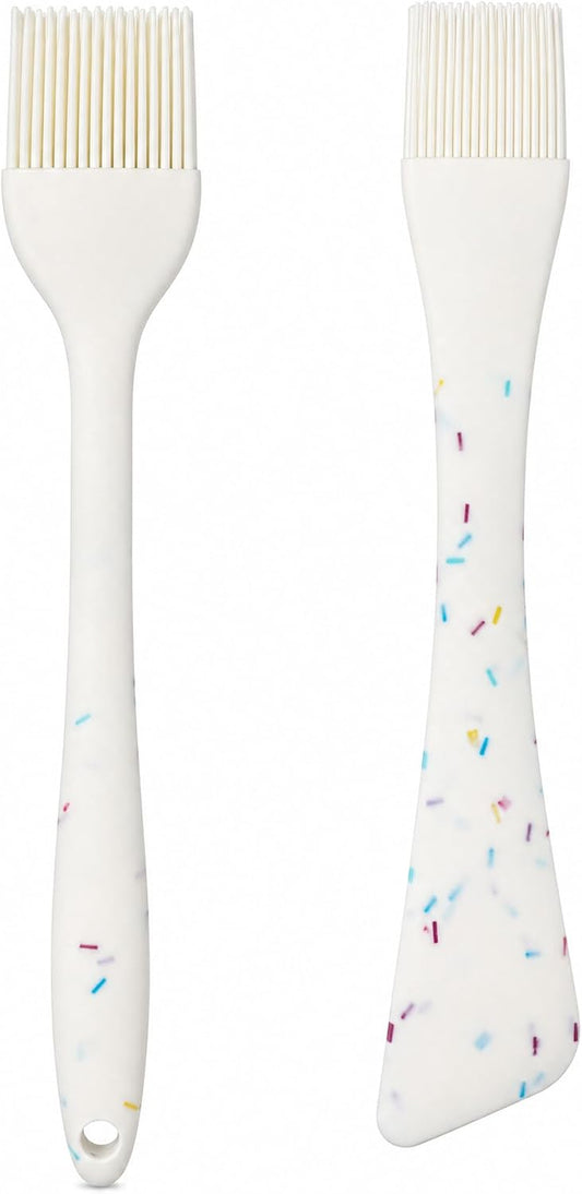 Silicone Basting Brush with Spatula, 2Pcs Heat Resistant Basting Brushes