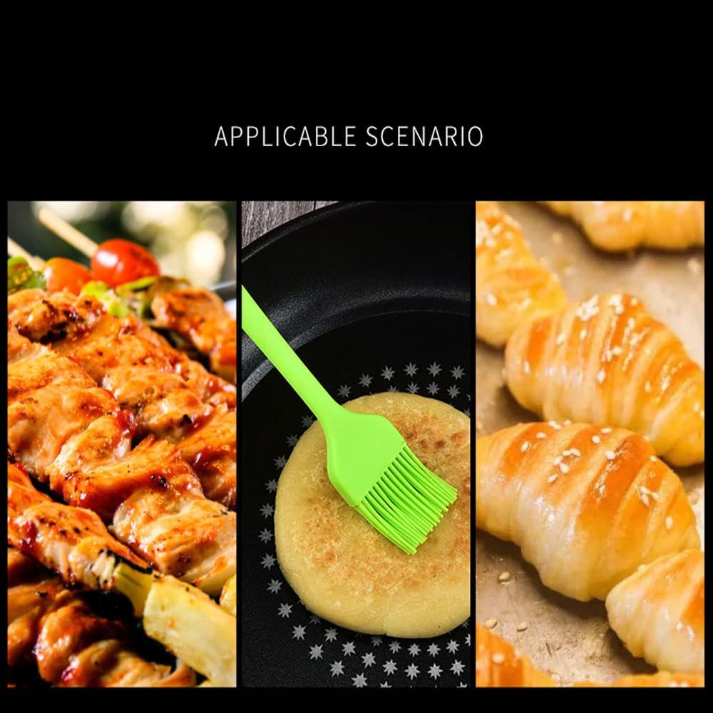 Silicone brush, Oil Brush for BBQ Kitchen Cooking Baking and Grilling(3 PCS,Pink)