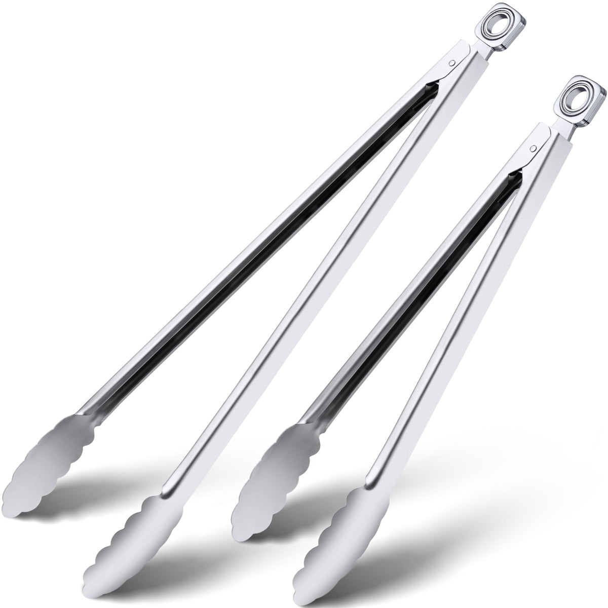 17" Extra Long Metal Tongs,Grilling Tongs,Stainless Steel Tongs for Cooking