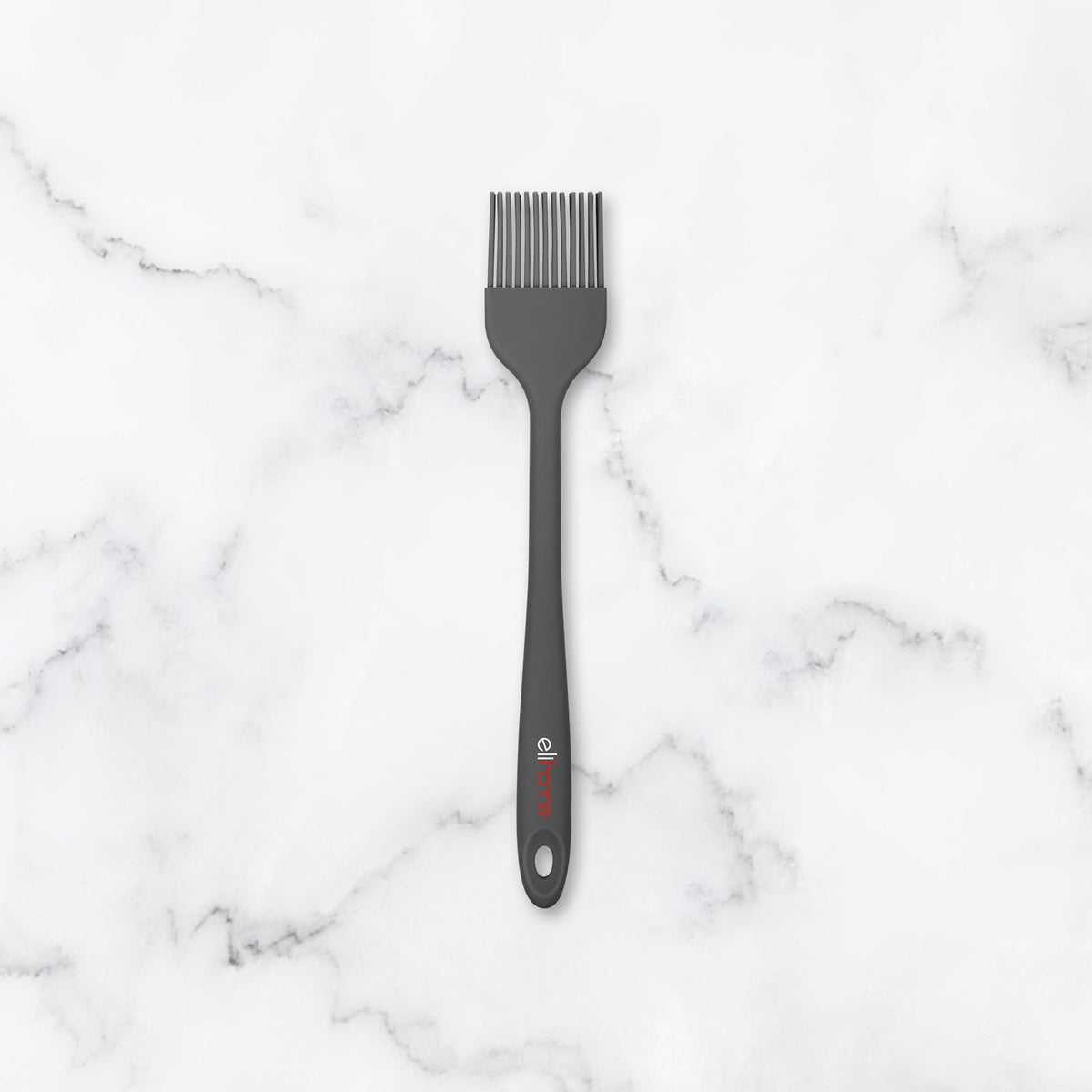 Elihome Mini Silicone Basting Pastry Brush, Cooking Brush for Oil Sauce Butter Marinades, Food Brushes for BBQ Grill Kitchen Baking, Baster Brushes Food Grade, Slate Teal Grey