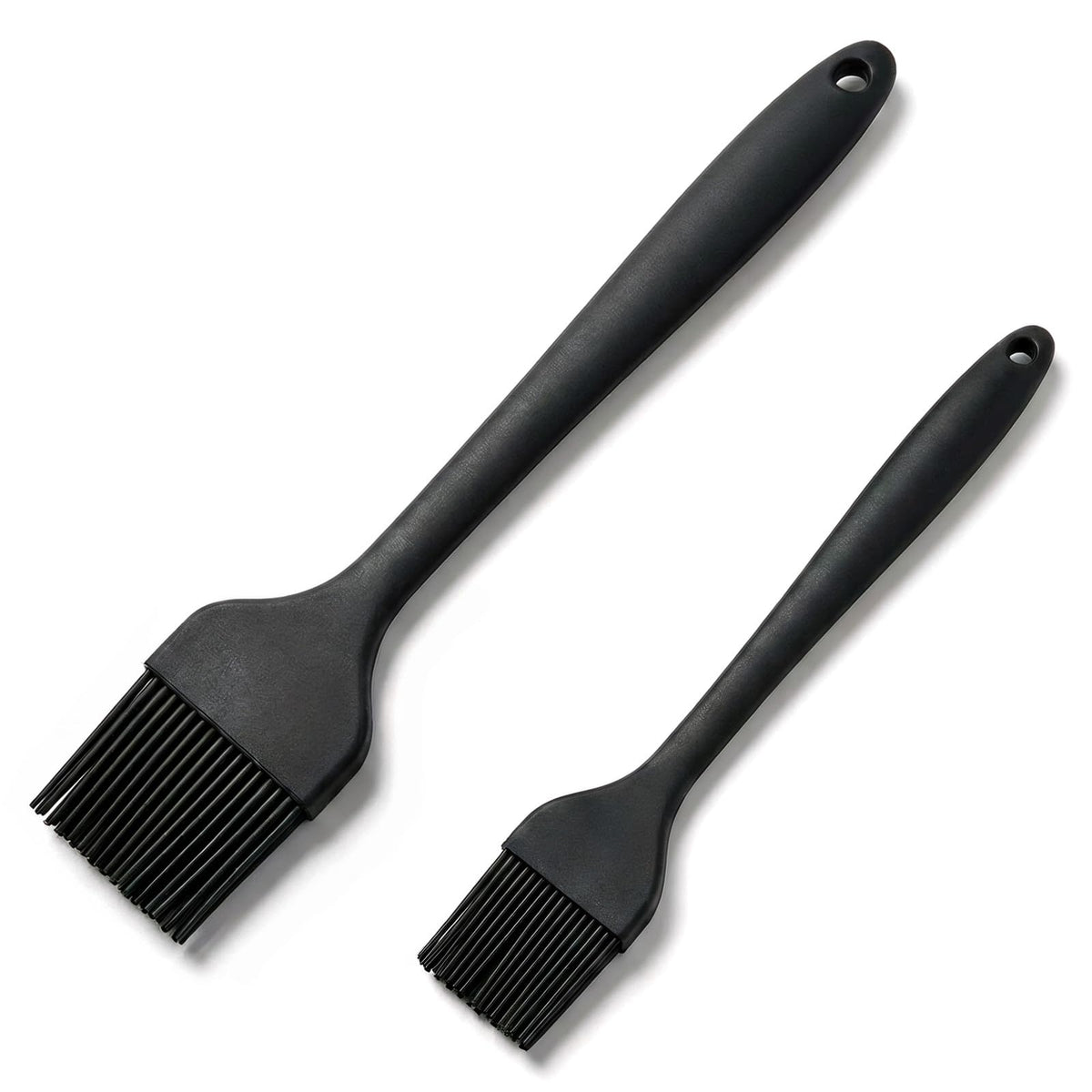 Silicone Basting Brush 2 Pack with Steel Core, Heat Safe BBQ Pastry