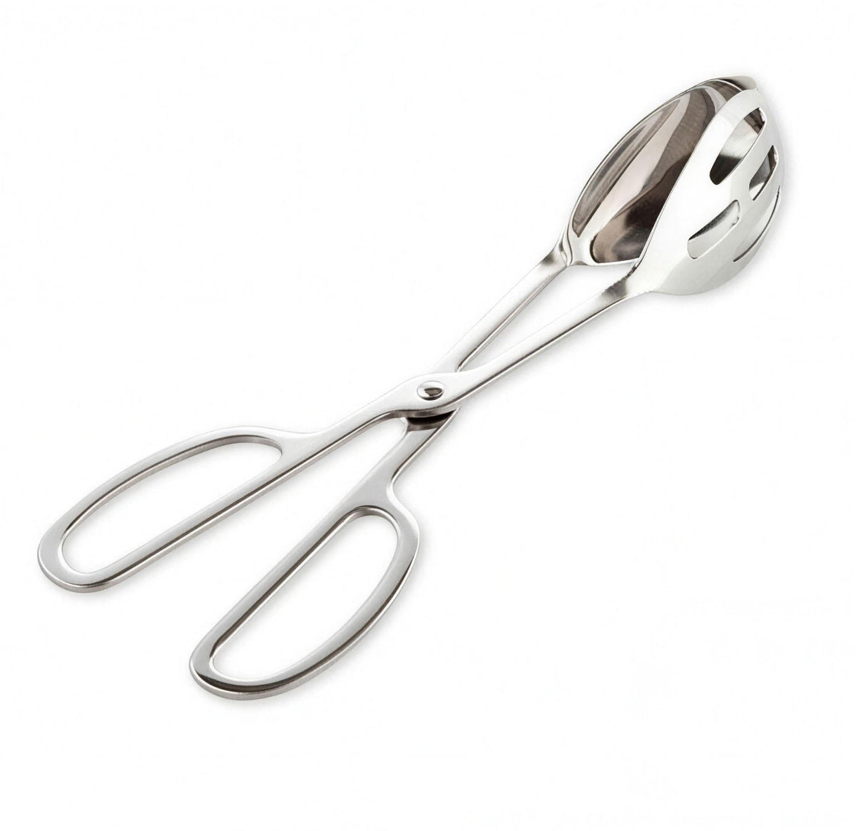 KEBE 2-PACK Serving Tongs for Cooking Buffet Party Catering, Thickening Food Serving Cake Bread Kitchen Salad Tongs, Stainless Steel