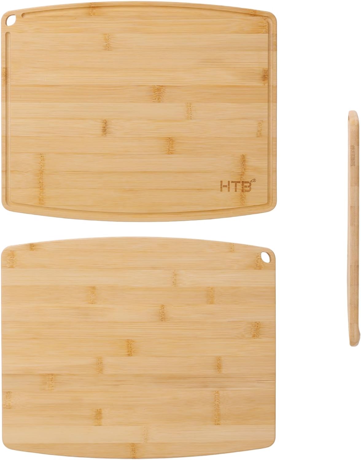 HTB Bamboo Cutting Board for Kitchen Wooden Chopping Board, Mini 1PCS