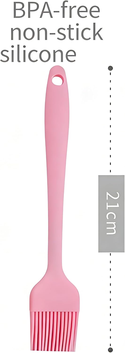 Silicone Basting Brush Set, Heat Resistant 446°F, 3-Pack