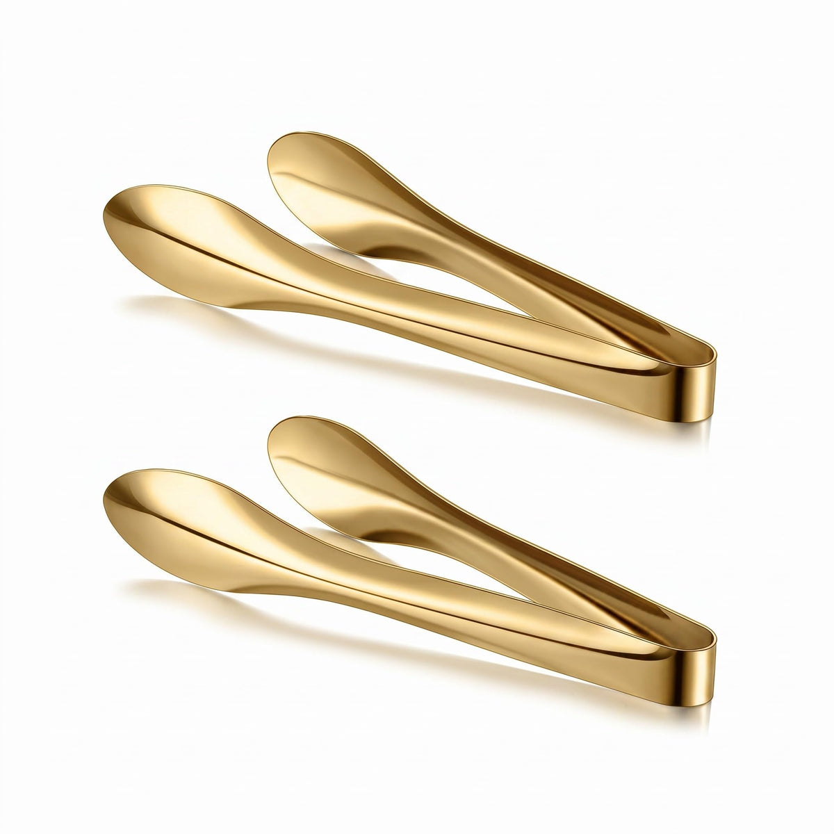 3 Pack Silver Polished Serving Tongs 9 Inch,12 Inch, 6 Inch