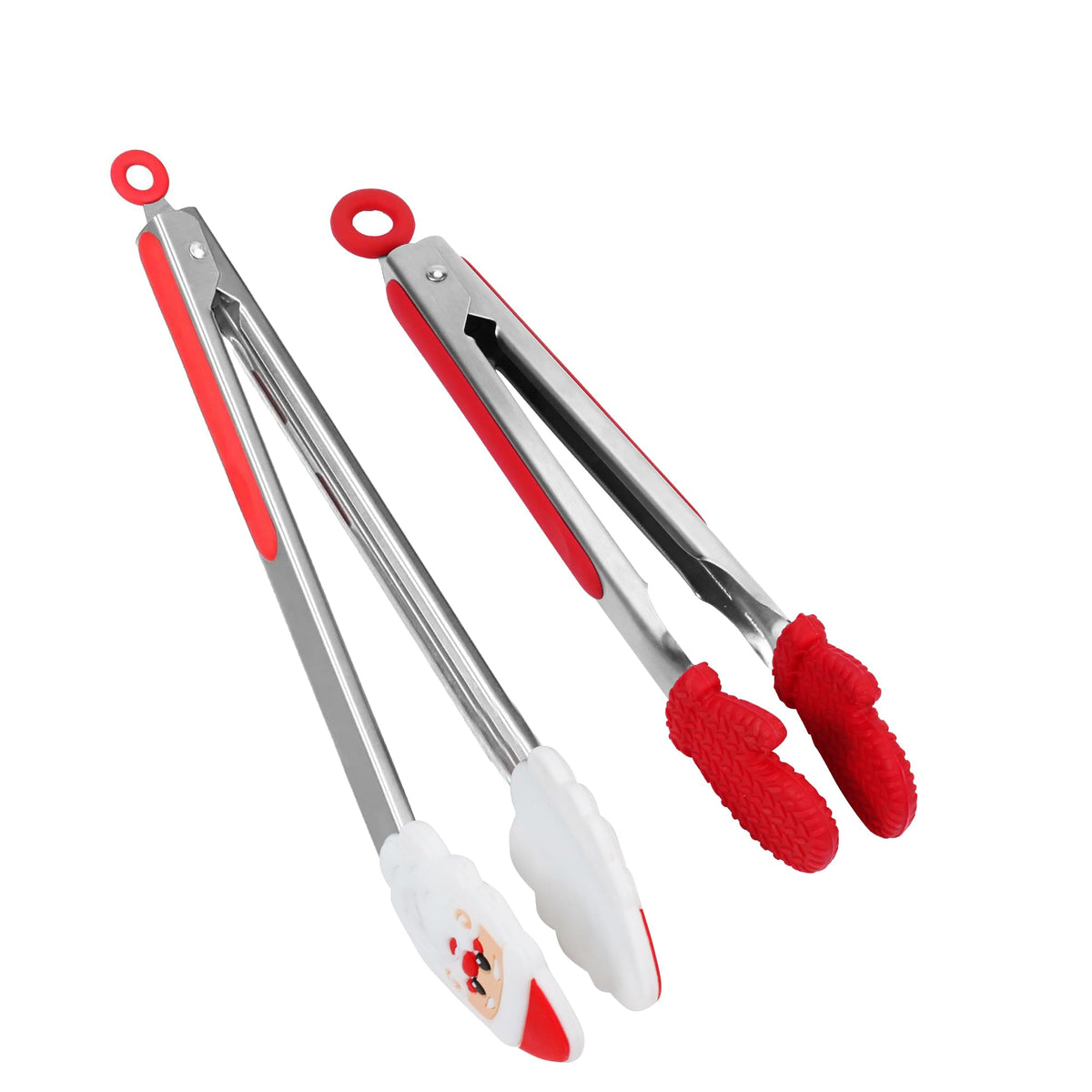 Professional Stainless Steel Kitchen Tongs, Dishwasher safe 12'' Black