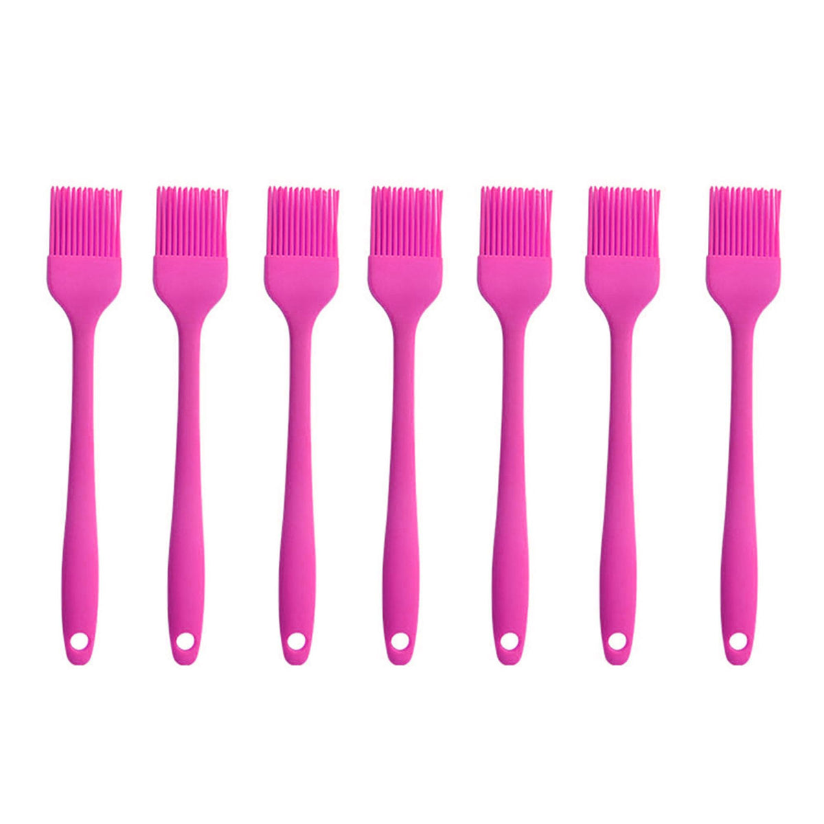 Silicone brush, Oil Brush for BBQ Kitchen Cooking Baking and Grilling(3 PCS,Pink)