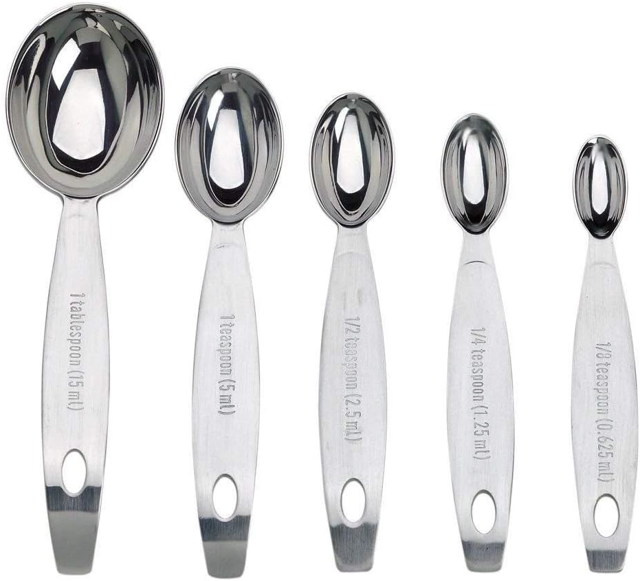 Cuisipro Stainless Steel Measuring Spoon Set Silver, Standard
