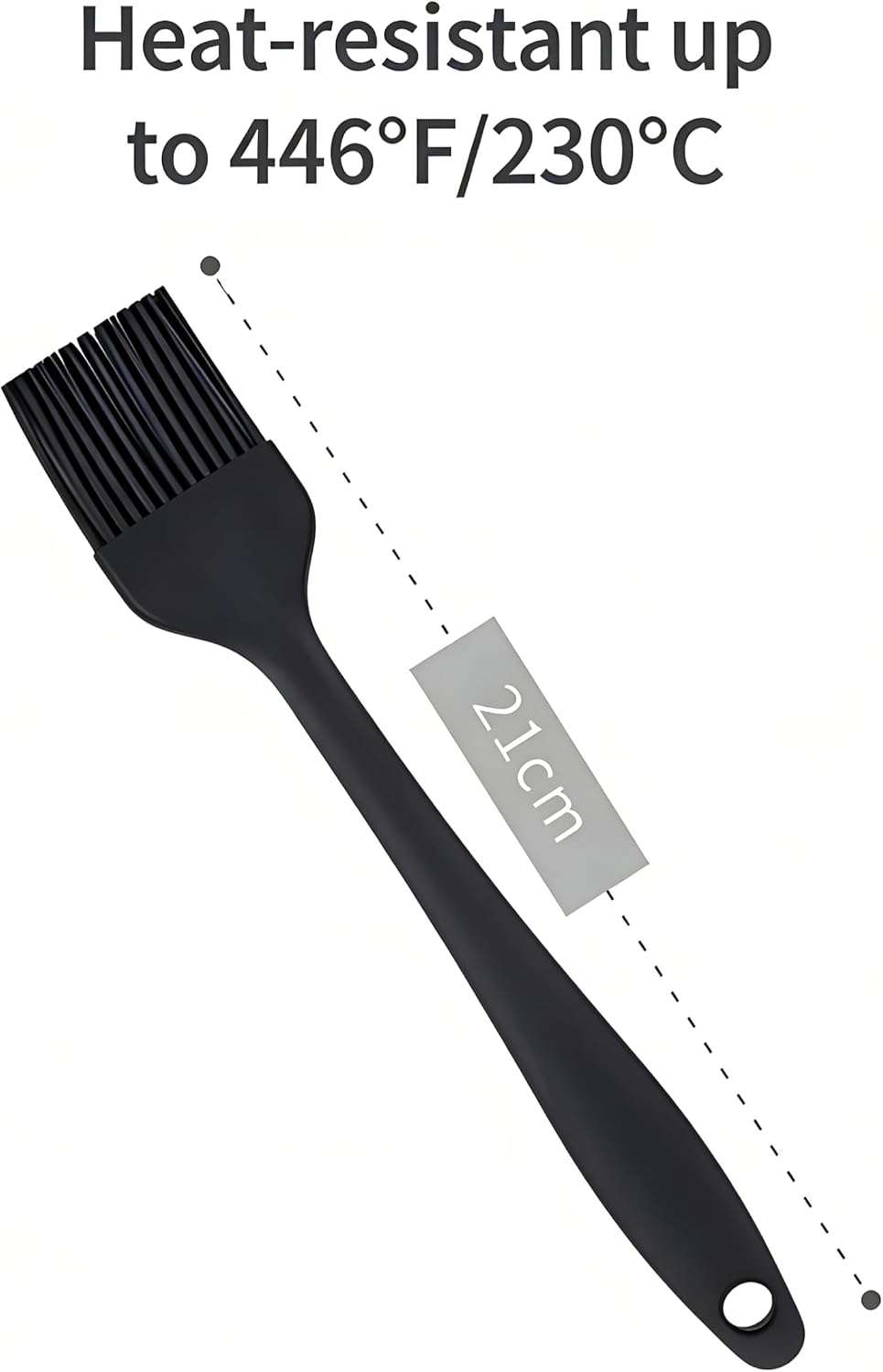 Silicone Basting Brush Set, Heat Resistant 446°F, 3-Pack