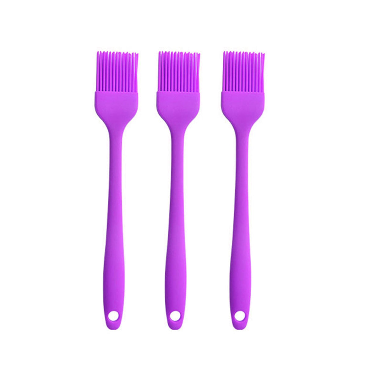Silicone Oil brush, for BBQ Kitchen Cooking Baking and Grilling (4 PCS,green)